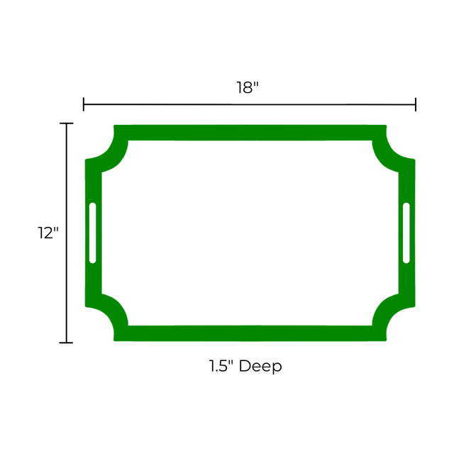 18" Nutcracker Enameled Tray