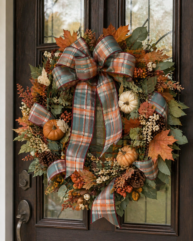 2.5" x 10yd Plaid Ribbon