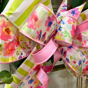 15" Blossom & Vine Spring Bow
