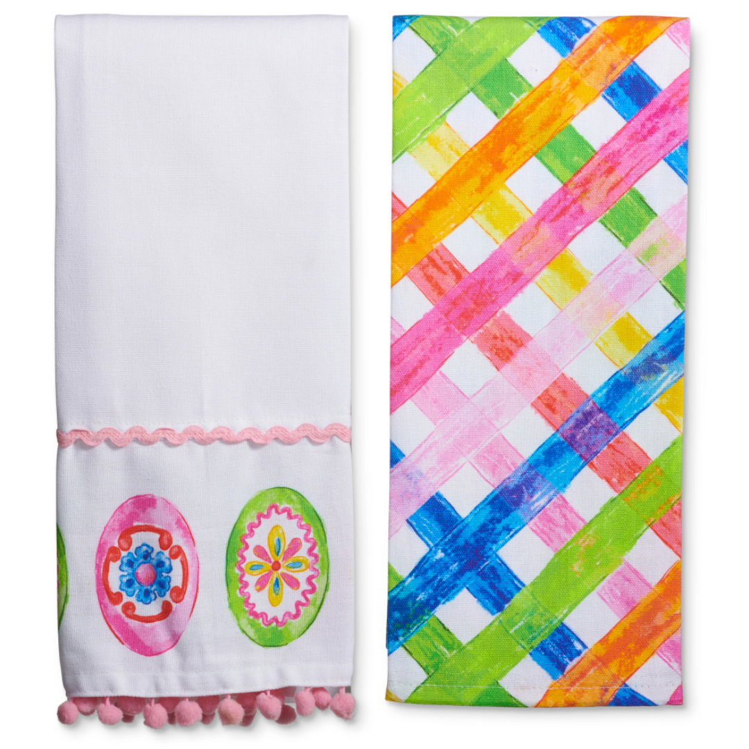 26" Sweet Weave Tea Towels / 2 Styles / Set of 2