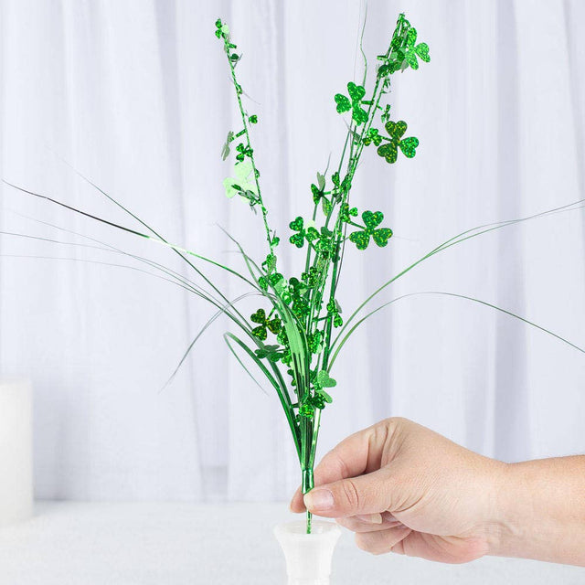 19" Hologram Shamrock Spray