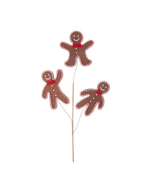 25" Gingerbread Spray