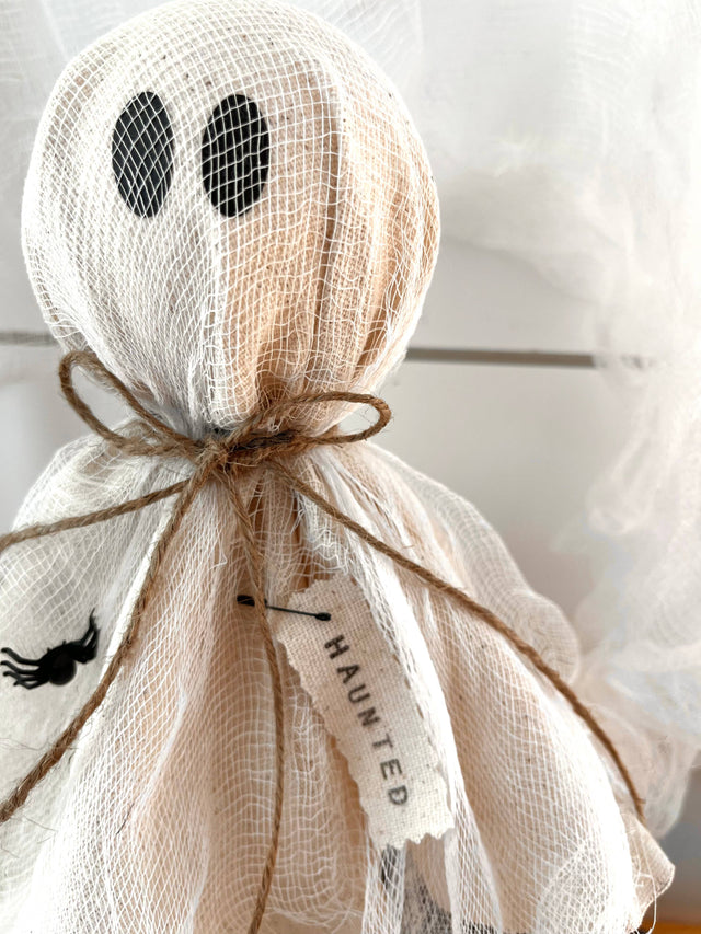Rustic Primitive Halloween Ghost Decor | Extra Large or Large