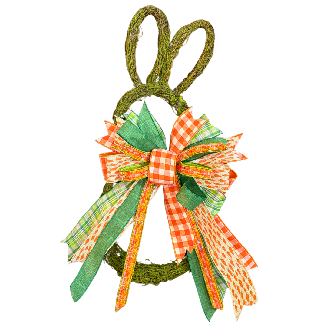 Carrot Patch Designer Bow for Easter | Two Sizes