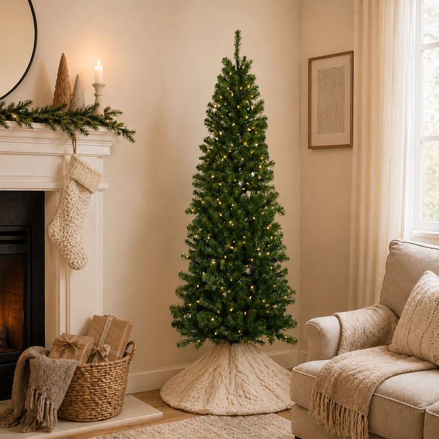 4.5' Pre-Lit Augustine Pine Tree