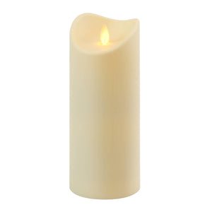 Battery-Operated 9" Pillar Candle with Moving Flame