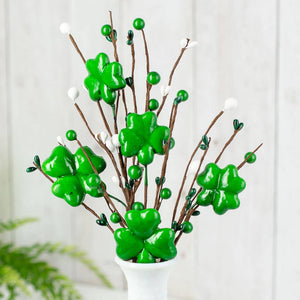 15" St. Patrick's Day Shamrock Pip Berry Pick