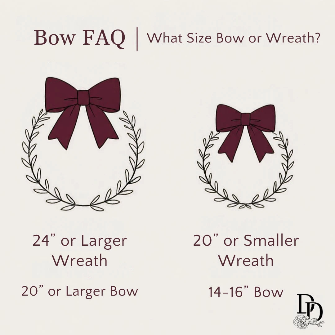 20" Burgundy Beauty | Designer Christmas Bow