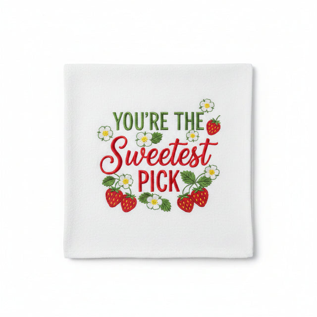 Sweetest Pick Strawberry Kitchen Towel