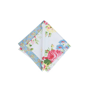19" x 19" Cottage Rose Floral Napkin
