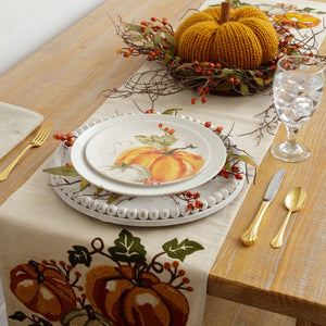 8.5" Pumpkin Harvest Salad Plate