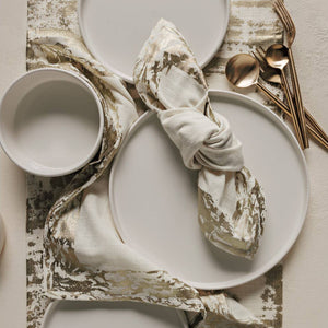 18" Gold Glimmer Napkins Set of 4