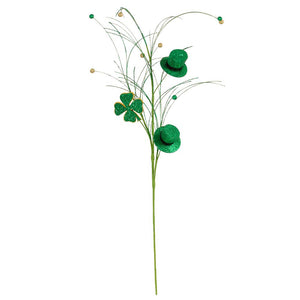 37" St Patrick's Day Shamrock Decorative Stem