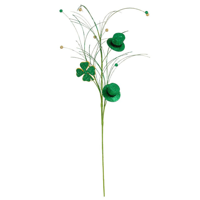 37" St Patrick's Day Shamrock Decorative Stem