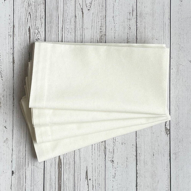 Ivory Solid Napkin Set of 4