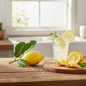 Lemon with Leaf