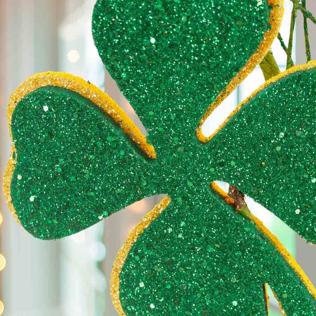 37" St Patrick's Day Shamrock Decorative Stem
