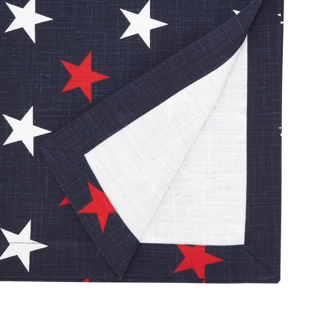 72" Patriotic Americana Stars Table Runner