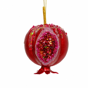 6" Pomegranate Ornament with Hanger