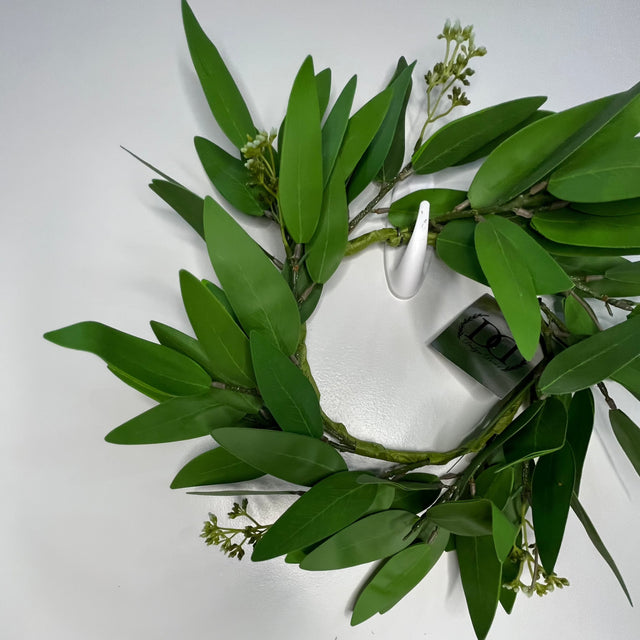 6" Eucalyptus Green Candle Ring