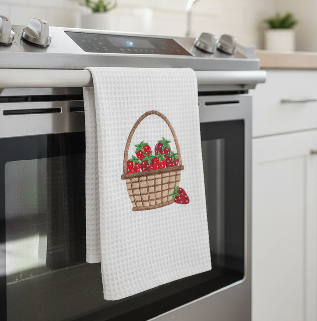 Strawberry Basket Kitchen Towel