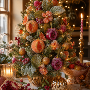 6" Pomegranate Ornament with Hanger