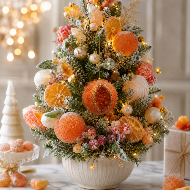 3" Orange Ornament with Hanger