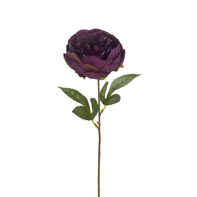 17.5" Purple Garden Peony Stem