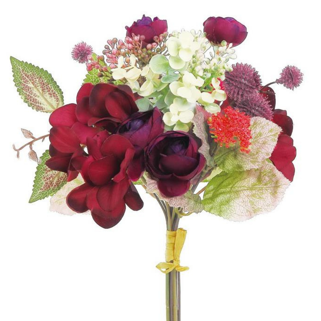 12" Mixed Fall Hydrangea Ranunculous Bundle
