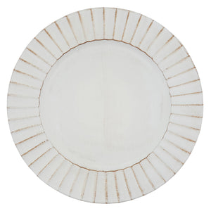 13" Ivory Ruffled Charger Plate