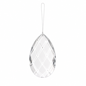 90MM x 145MM Clear Acrylic Teardrop Ornament