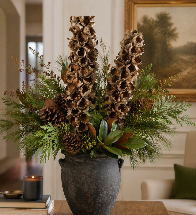 26-28" Natural Giant Seed Pod Half