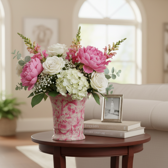 Flared Pink Hampton Vase | 5"x 5"