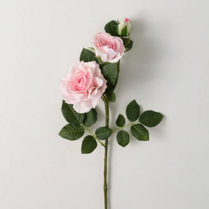 29.5" Pink Blooming Roses Spray