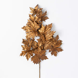38" Gold Maple Leaf Spray