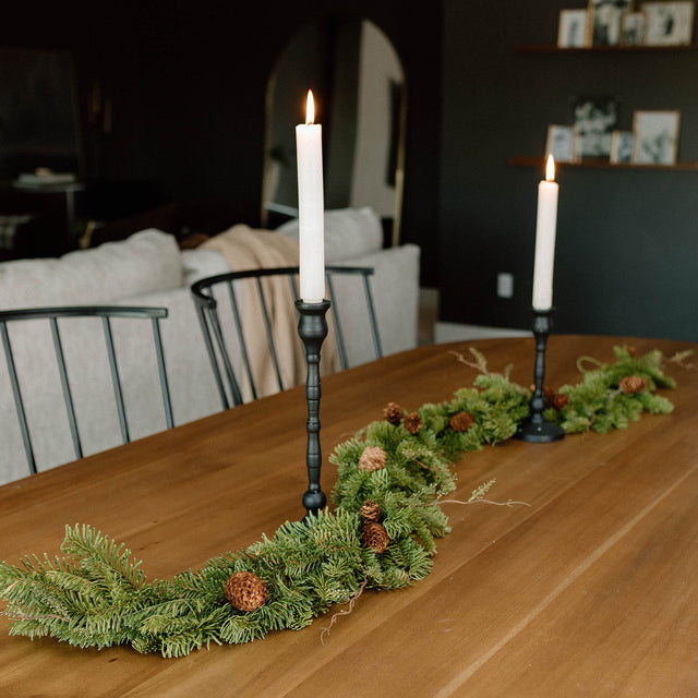 6' Soft Touch Pine Garland with Pinecones