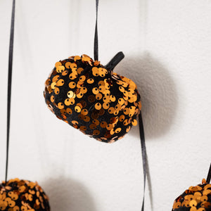 6' Shimmer Gold Pumpkin Garland