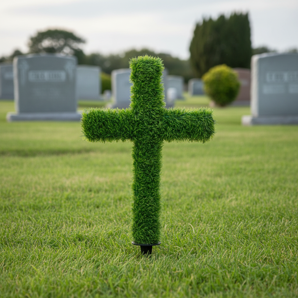 26" UV Grass Cross Stake with Hanger