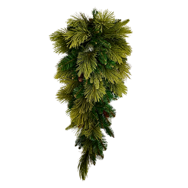 36" Emerald Mixed Fir Artificial Christmas Teardrop