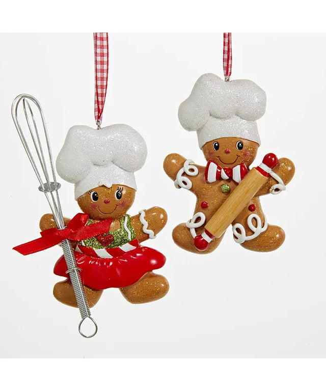5.25" Gingerbread Chef Ornament | Boy & Girl Available