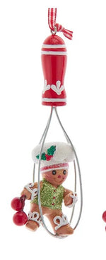 4.5" Gingerbread Whisk Ornament | Boy & Girl Available