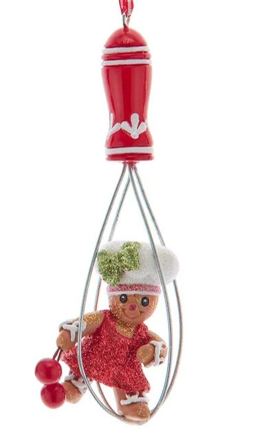 4.5" Gingerbread Whisk Ornament | Boy & Girl Available