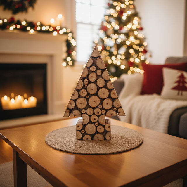 11.75" Wood Chips Tree