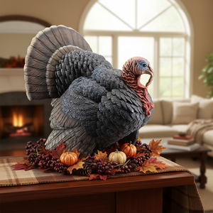 17.5" x 15.2" x 18.8" Thanksgiving Turkey Statue