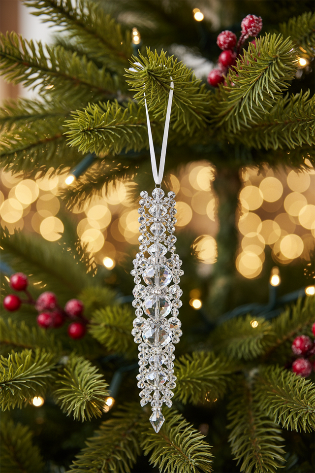 8.25" x 1.95" Crystal Tree & Bow Jewelry | Clear or Red | Sold Separately