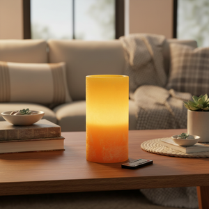 8" Vance Kitira Flameless Candle | Brown Sugar