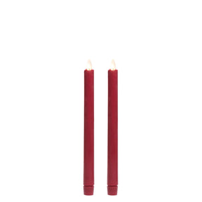 Wax Dipped LED Taper Candles, Yellow Red White, additional view
