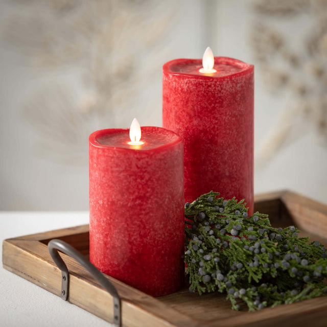 LED Wax Pillar Candles