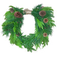 26 inch Natural Touch Mix Evergreen Heart Wreath