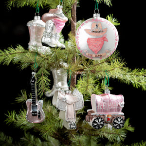 4" Saddle Ornaments Set of 2